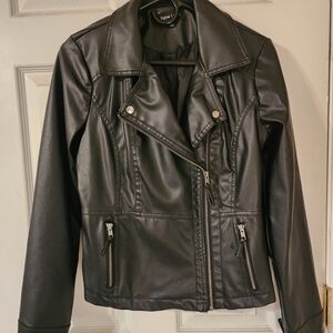 New Look Sleek Black Leather Jacket